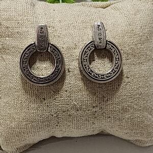 Brighton bamboo scrolled post earrings‎